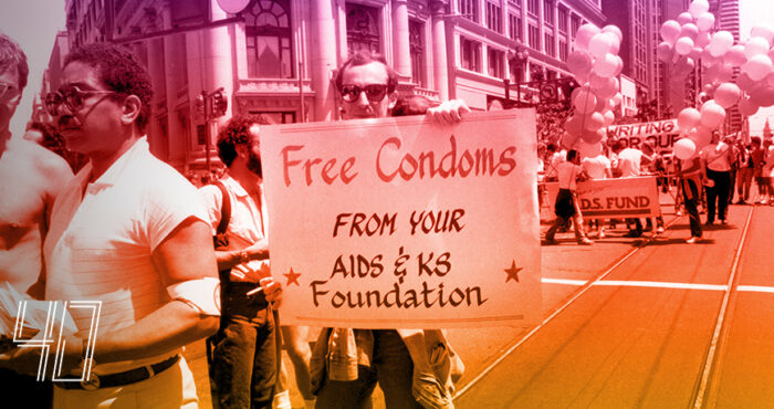 SFAF historical image - free condoms
