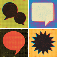 speech bubbles graphic