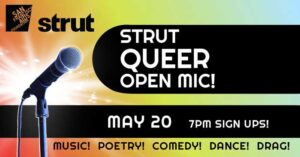Strut Queer Open Mic – Hosted by Cynthia in Public & Matthew Beld