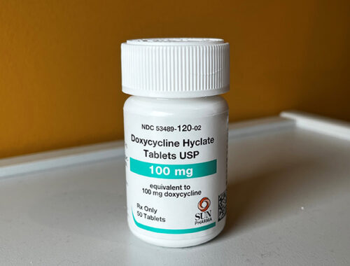 Doxycycline pill bottle