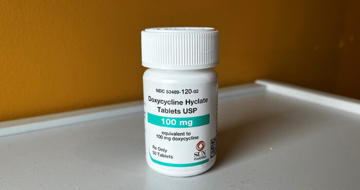 Doxycycline pill bottle