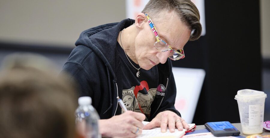 Paul Aguilar, a long-term survivor, participates End the Epidemics’ Day of Action