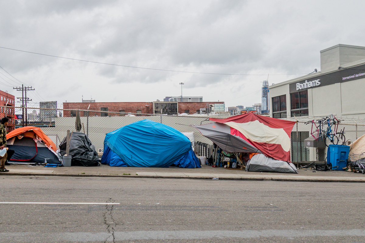 homeless tents SF