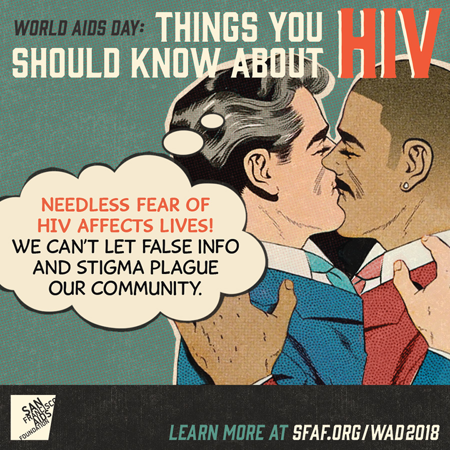 Needless fear of H I V affects lives! We can't let false info and stigma plague our community.